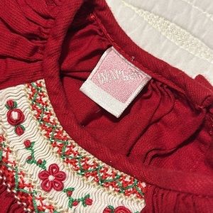 Corduroy Red Christmas Dress